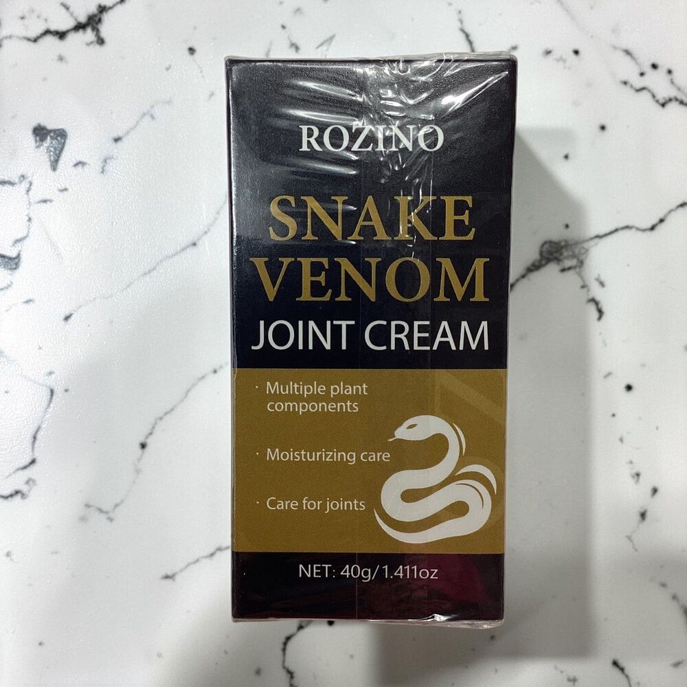 Rozino Snake Venom Joint Cream 40g 1.41oz Moisturizing Plant Based Sealed